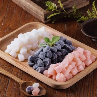 【三色汤果糕】花色糯米糕桔红糕黑糖麻糍团子即食传统手工糕点