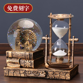 复古摩天轮水晶球伴手礼实用生日礼物可定制礼品送儿童同学男孩子