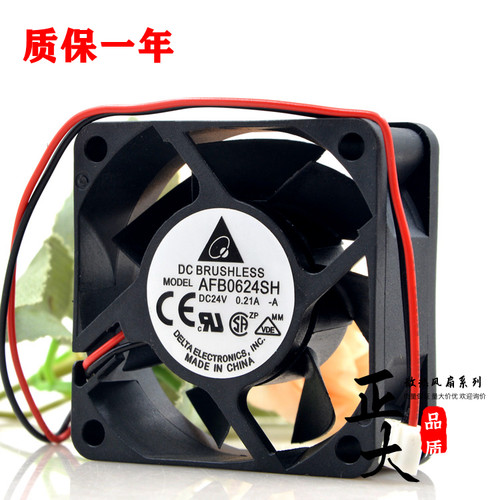 台达 6025 24V AFB0624SH 0.21A 6CM变频器双滚珠大风量散热风扇