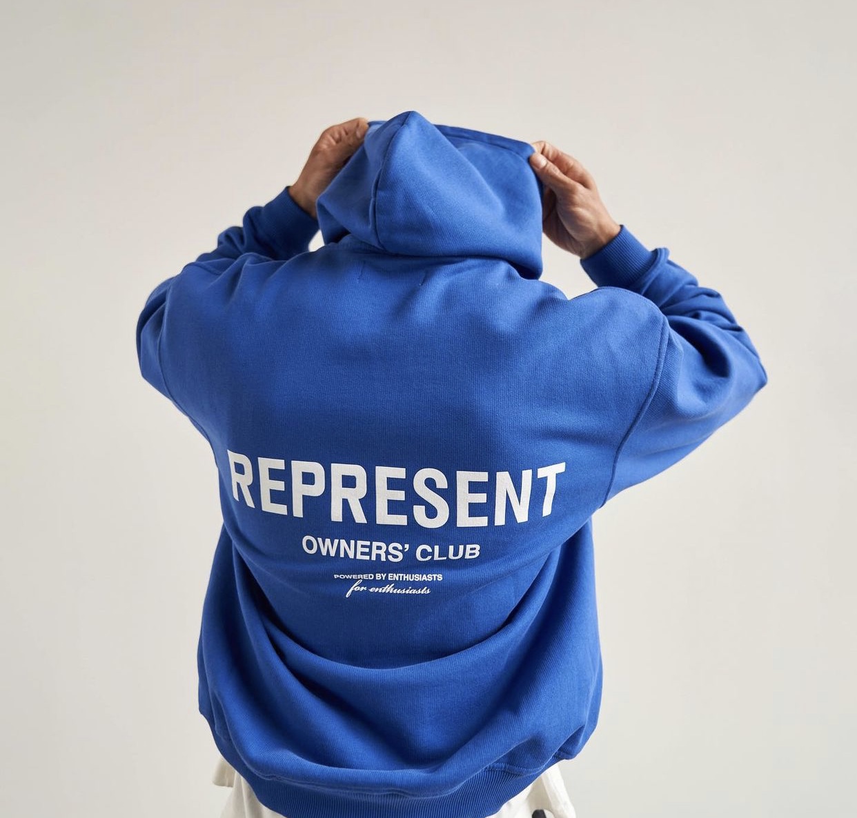 Represent 21fw Owners Club字母印花高街毛圈连帽卫衣帽衫男女款