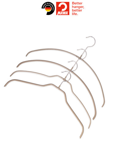 德国进口Mawa经典收纳衣架，亮金衣架，防滑衣架，多功能