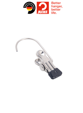 德国MAWA家用无痕多功能裤夹子带挂钩裙子裤子收纳神器单个衣架K1