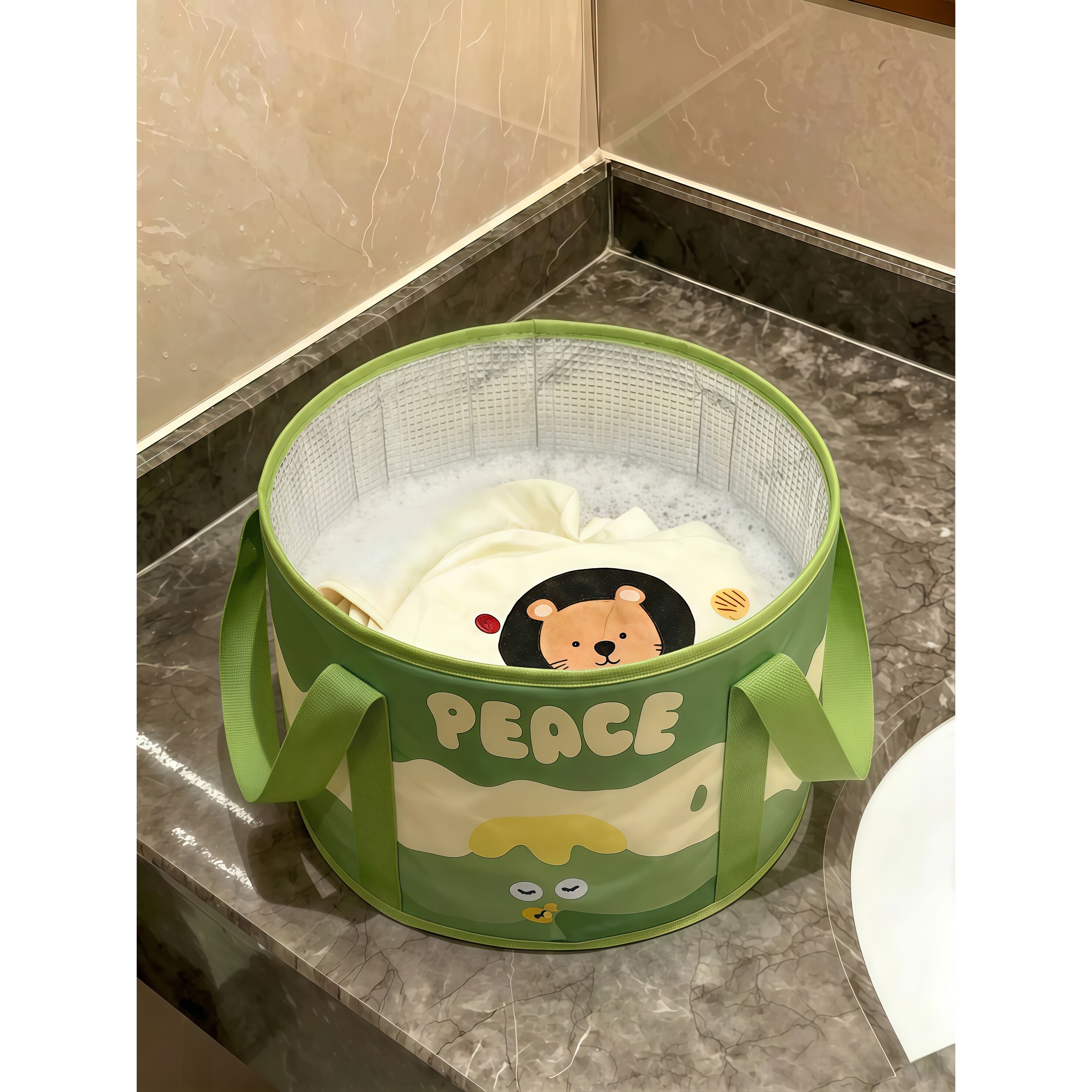 【旅行好物】折叠水盆便携式出差旅行酒店洗衣神器加厚脸盆泡脚桶