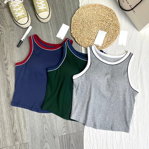 【带胸垫设计】夏季辣妹风短背心