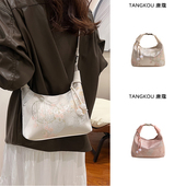 新中式 国风刺绣斜挎小包配旗袍小拎包手提手机包 包包女士2026新款