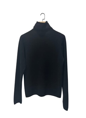 极简风黑色高领针织衫男女百搭修身显瘦打底衫3I821713X