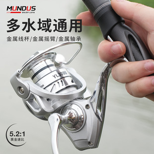 蒙德士魚輪海釣輪打黑魚線輪漁輪全金屬路亞紡車輪遠投拋竿輪YL