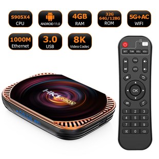 千兆网口TV S905X4 HK1 box Android 双频Wifi Amlogic