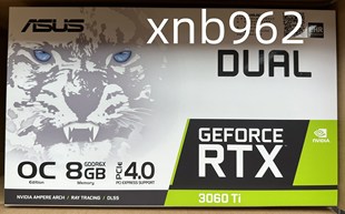 华硕 DUAL RTX3060TI 全新国行 ASUS O8GD6X WHITE白色雪豹OC显卡