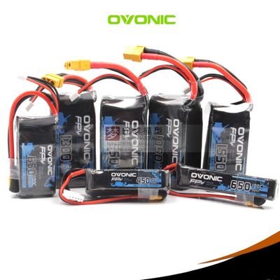 OVONIC欧牌蓝标航模穿越机FPV电池1050/1550mAh 4S 6S 120C 150C