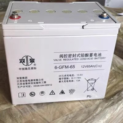 双登胶体铅酸免维护蓄电池12v65ah太阳能UPS光伏应急储能专用