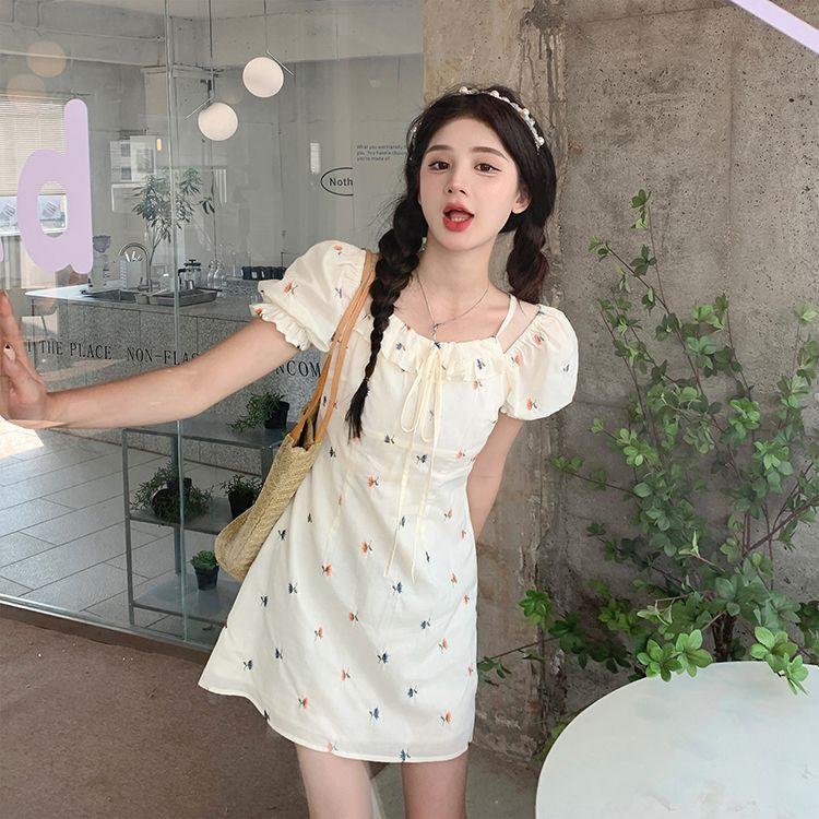 法式复古夏季新款韩版小清新甜美连衣裙