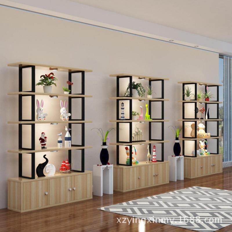 化妆组品示748柜货柜新款货架列架陈超市展示展架置物架合带门柜