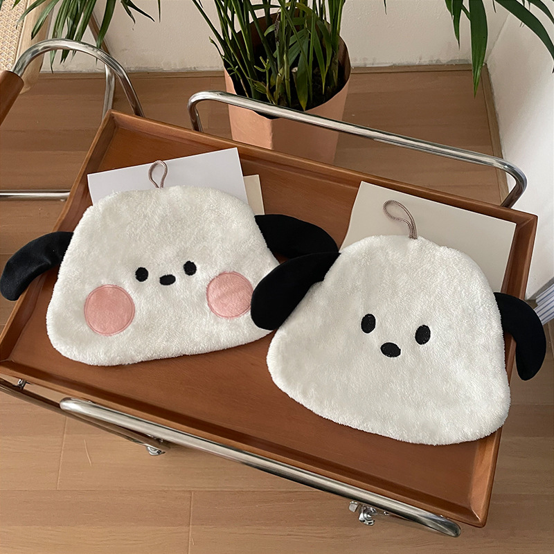 擦手巾卡通毛巾挂式抹布珊瑚绒