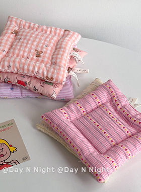 韩里韩气丨韩式ins风方形夹棉布艺餐垫拍摄背景道具隔热垫杯垫