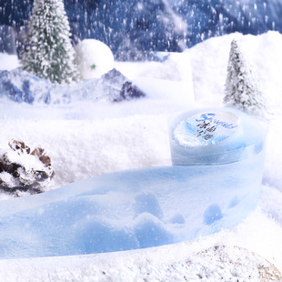 雪地回归线系列PET防水异形胶带 雪景造景手账DIY装饰循环贴画