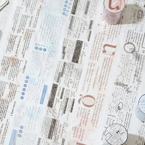 路过人间系列防水PET胶带 文艺英文字素手账DIY素材装饰循环贴画
