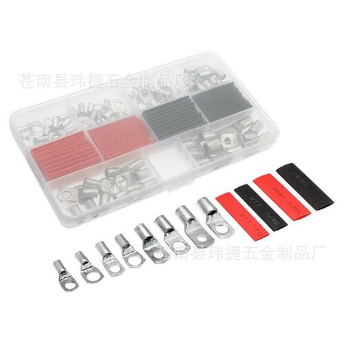 120pcs盒装SC窥口铜端子组合60pcs窥口端子60pcs热缩管