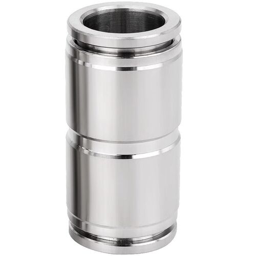 304不锈钢PU直通气管接头三通PE/PY气动快速快插PV直角弯头PG68mm