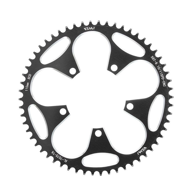 公路自行车牙盘110BCpD曲柄链轮铝合负齿盘片38T40T 50T58T