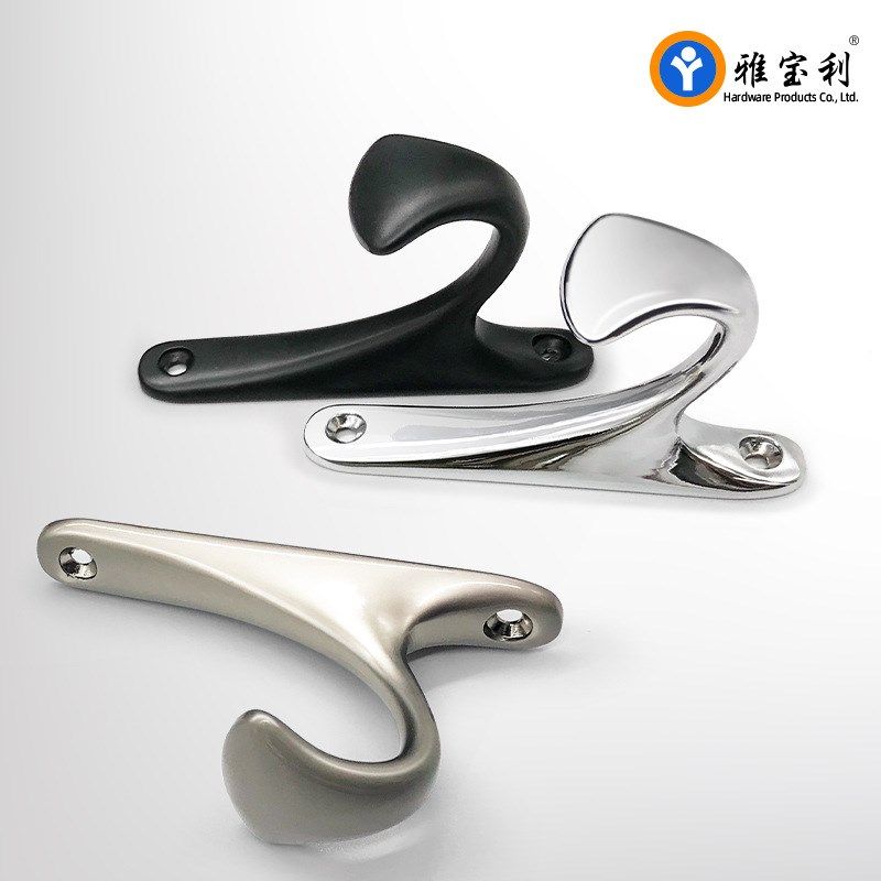 北欧挂钩单钩f简约黑色墙壁挂衣钩单个挂钩玄关客厅衣柜服装衣帽