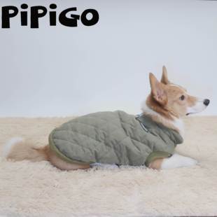 宠物狗狗保暖衣服中型犬可牵引棉衣柯基柴犬宠物马甲加厚冬屁屁狗