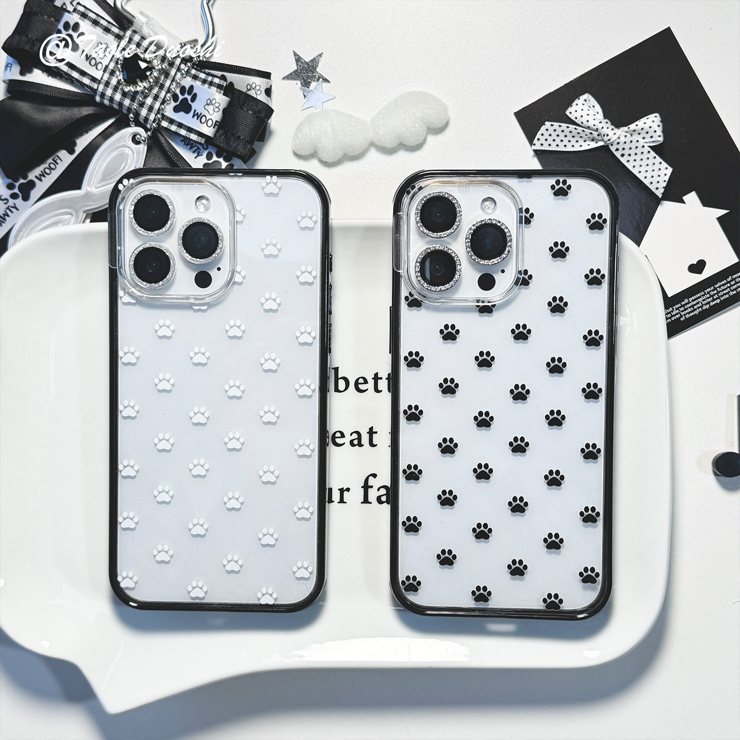 黑白简约贝贝壳狗猫爪复古日系古早适用iphone16promax亚克力壳苹果15plus姐妹手机壳,3C数码配件,手机保护套/壳,淘宝优惠券,粉丝福利购,淘宝优惠卷