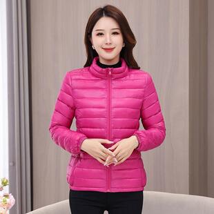 新款羽绒棉衣女外套短款女士小棉袄中年轻薄秋冬加厚保暖冬装棉服