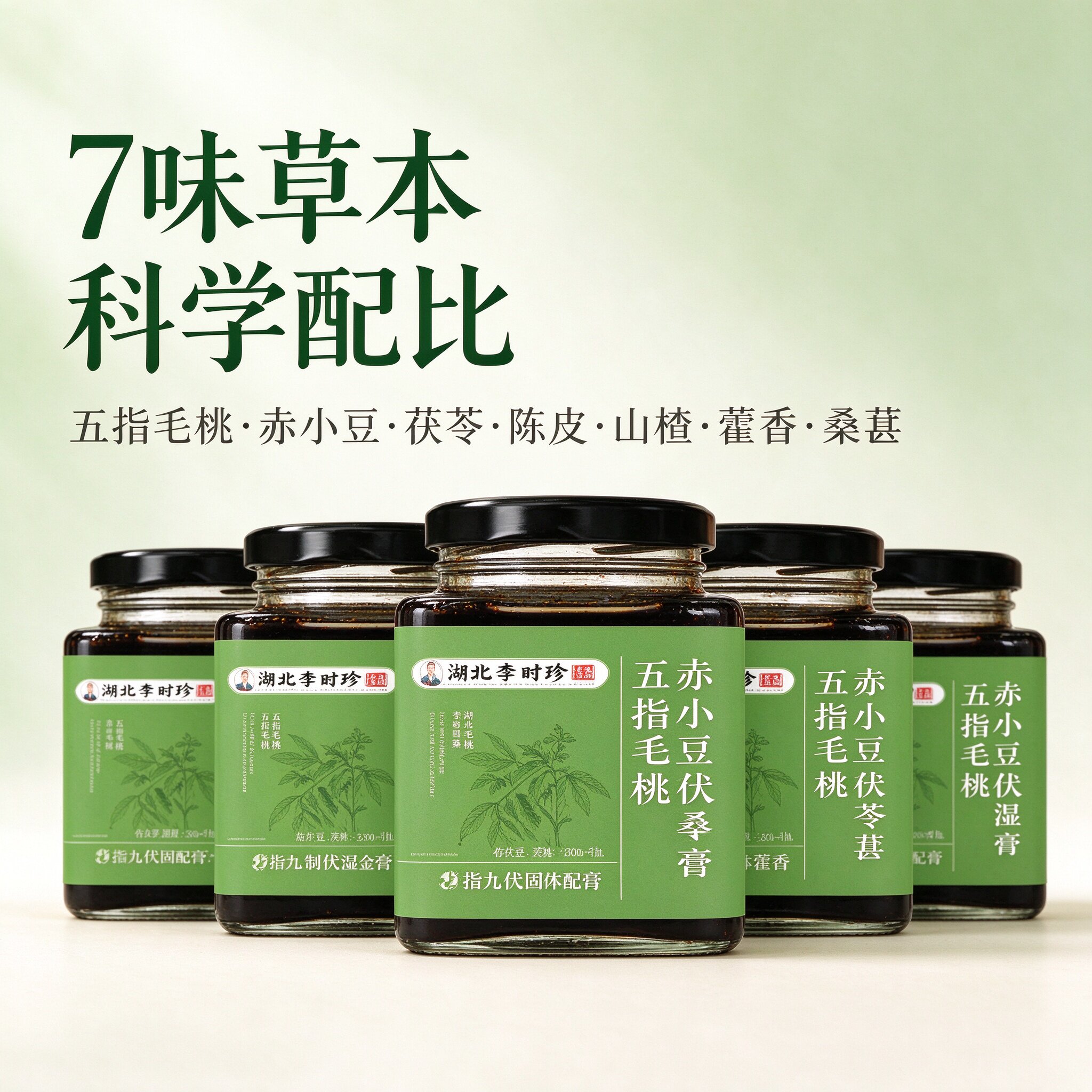 五指毛桃茯苓膏七味草本古法慢熬