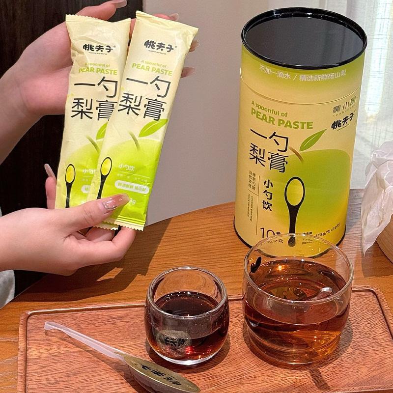 桃夫子一勺梨膏小勺饮砀山秋梨膏儿童孩子老人添加麦卢卡蜂蜜正品