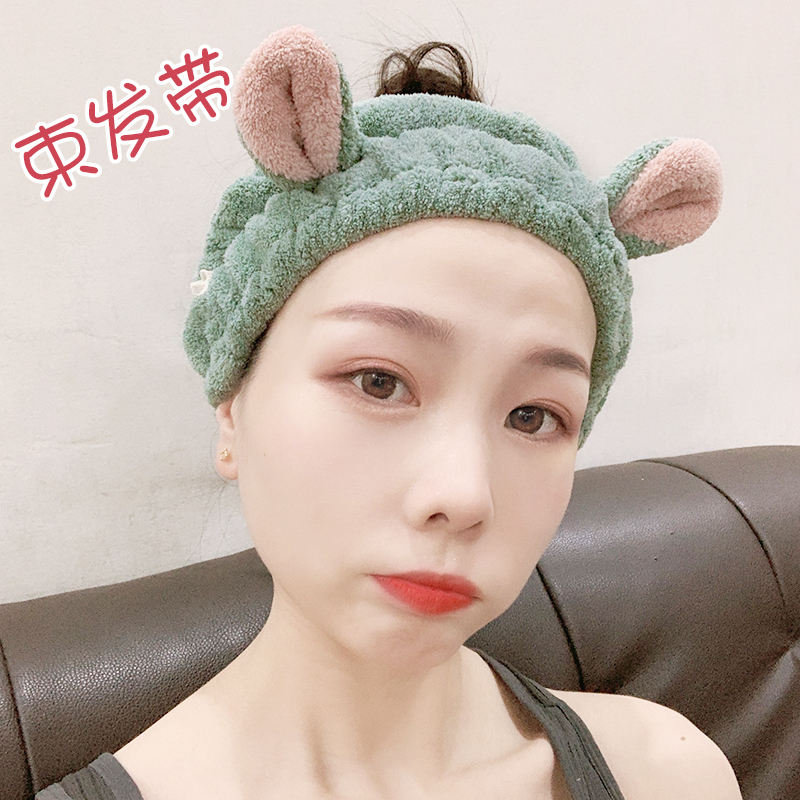 李墨白防滑洗脸化妆敷面膜束发带