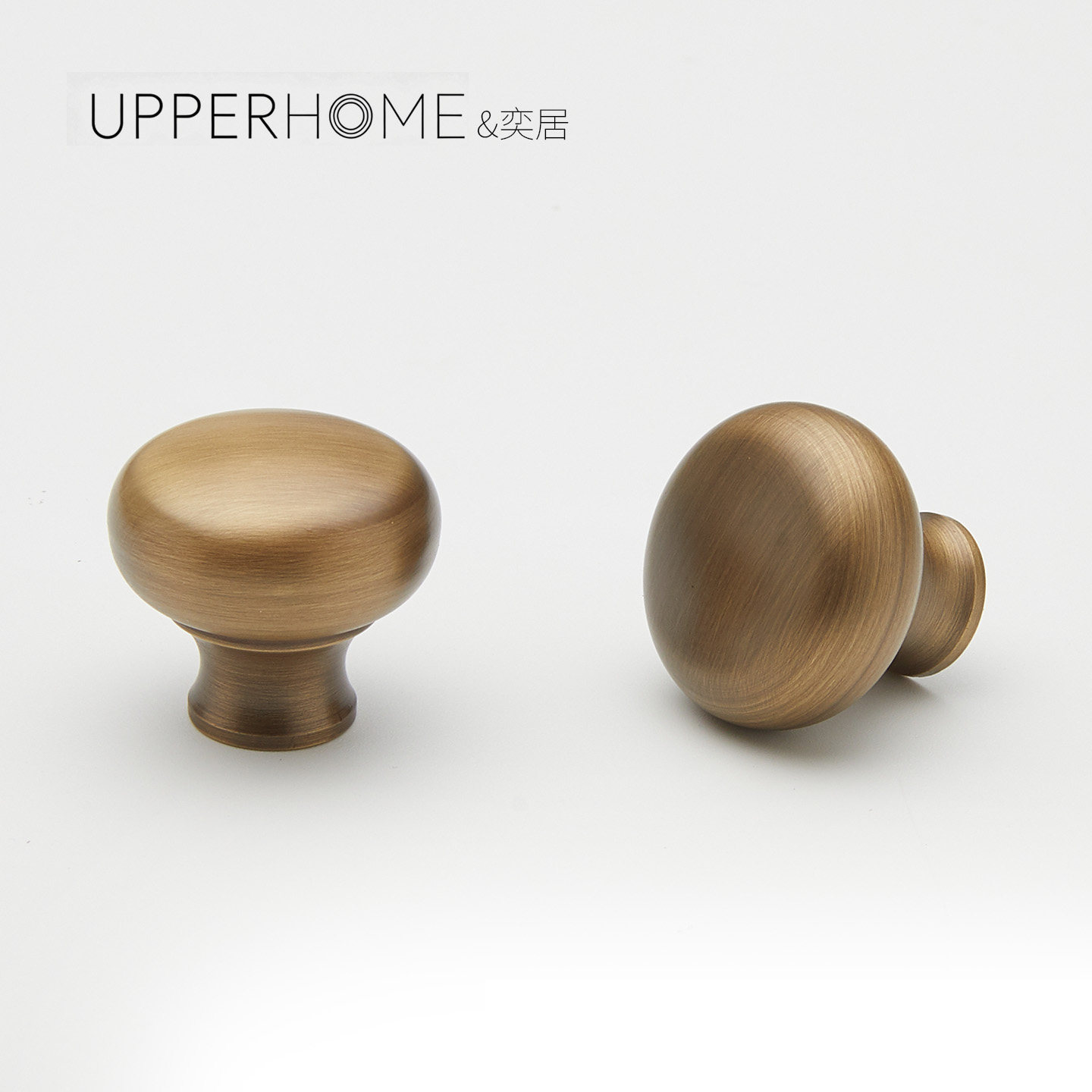 Upperhome奕居黄铜中古风拉手图片