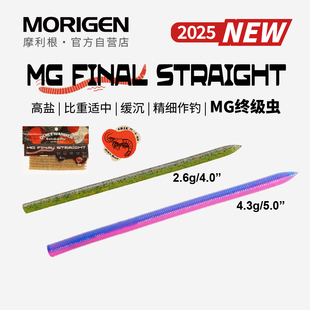 WANDER摩利根终级虫竞技鲈钓黑坑路亚软饵面条虫 QUIET MORIGEN