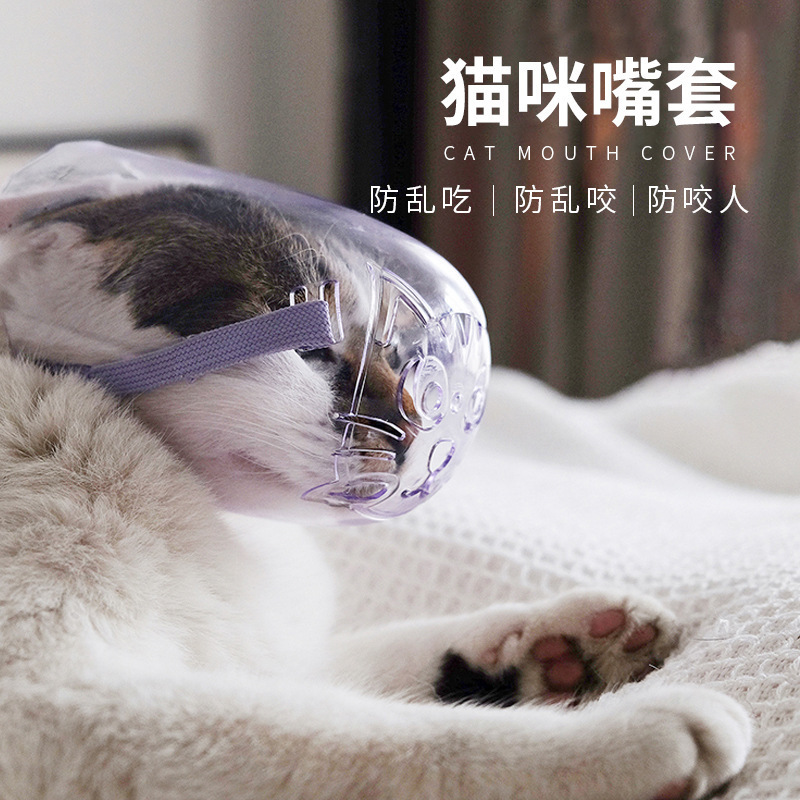 宠物猫嘴套防猫咬人防猫叫防乱吃扰民让猫咪不叫的神器嘴罩止咬器