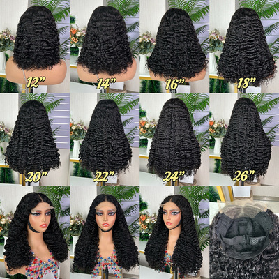 5*5 Burmese Curly SDD Human Hair真人发蕾丝假发缅甸卷发头套