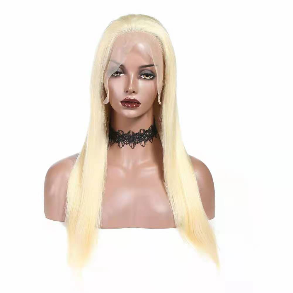 Top quality #613 blond silky straight lace frontal wig 发套