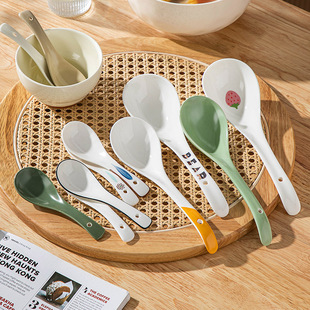 陶瓷大汤勺盛汤调羹日式喝汤小勺子汤匙饭勺长柄粥勺大号瓢羹调羹