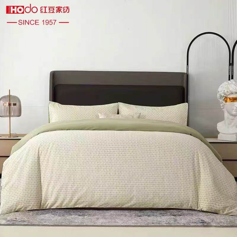 红豆家纺100%纯棉AB面四件套全棉纯棉新款床单被套床上用品被罩