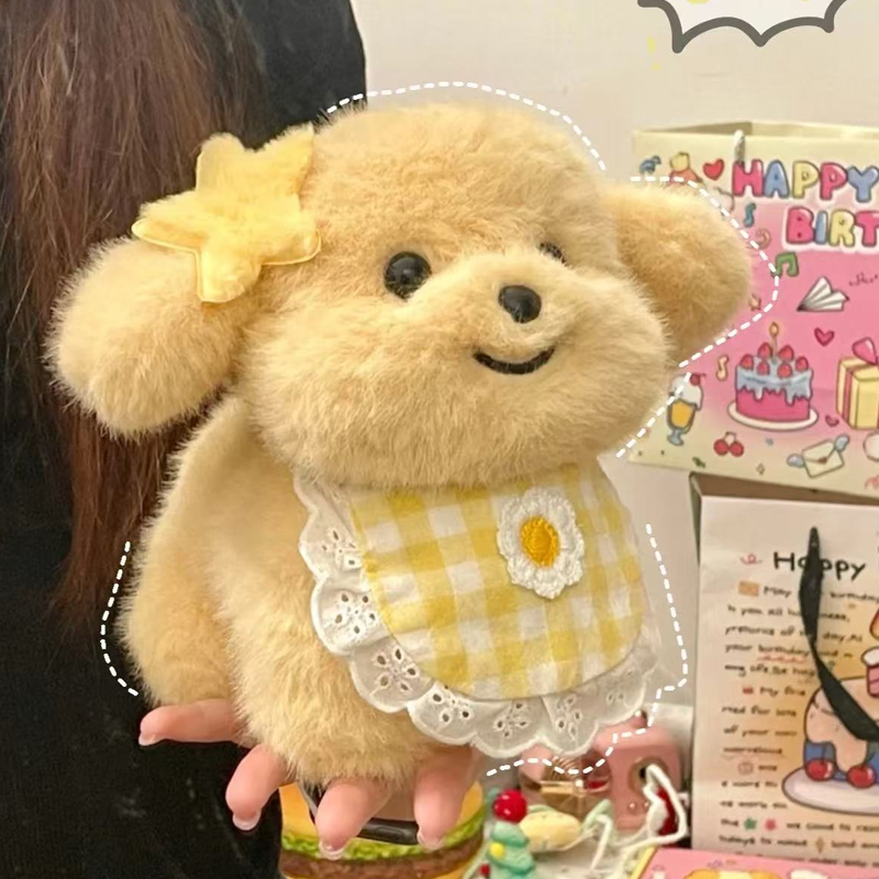 金毛小奶狗玩偶生日礼物