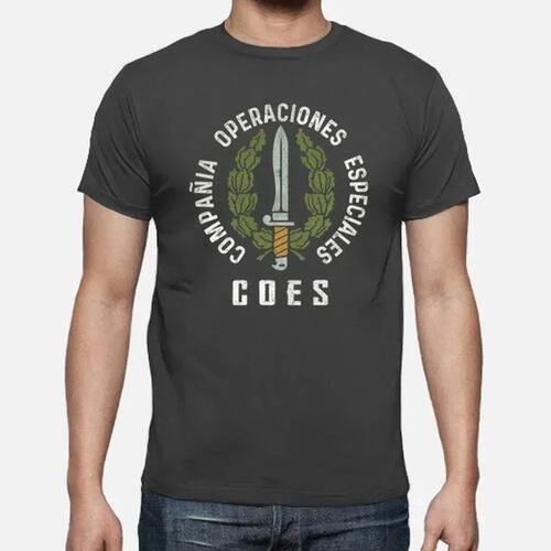 2024 Men's new Fashion T-shirt Spanish Special Operations Te