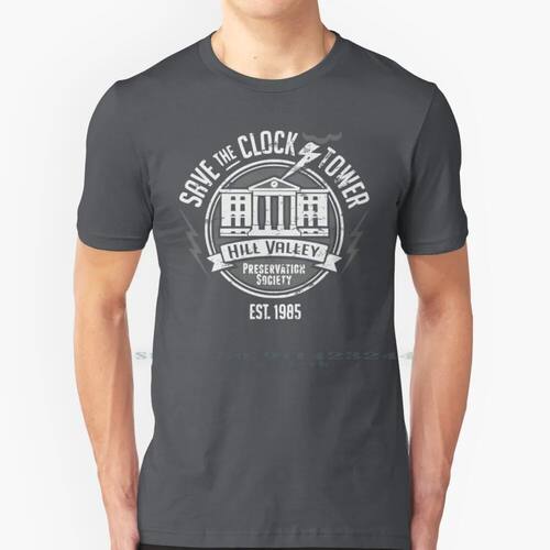 Save The Clock Tower 100% Cotton T Shirt Back To The Future