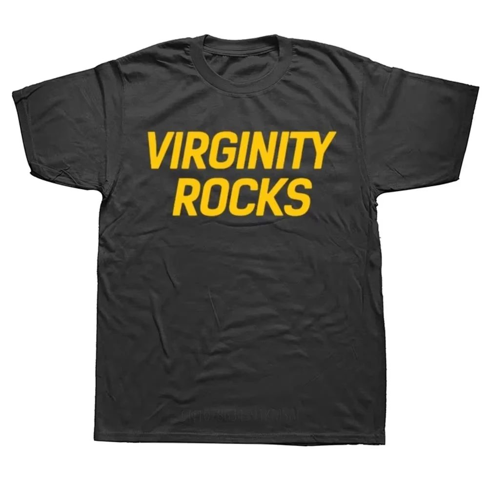 Funny Virginity Rocks Graphic Tshirt Men Women Oversized T-s图片