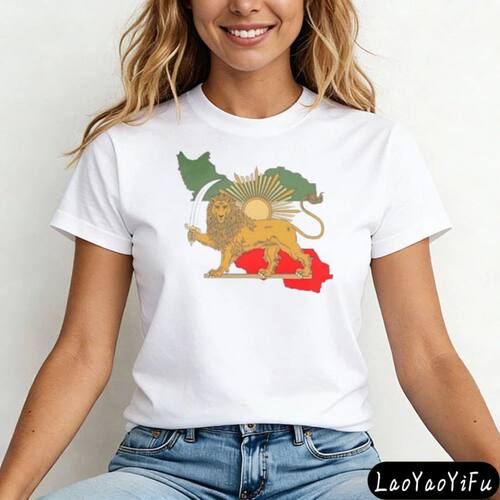 Make Iran Great Again Shirt Old Iran Persian Flag Lion and S
