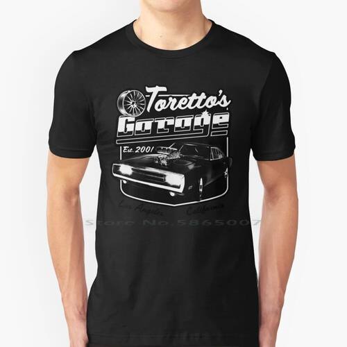 Toretto's Garage-Los Angeles 100% Cotton T Shirt Dominic Tor