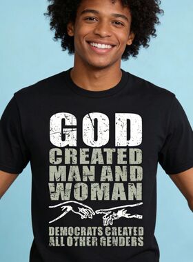 God Created Man and Woman Democrats All Other Genders Funny