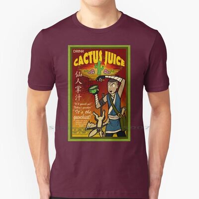 Cactus Juice 100% Cotton T Shirt The Last Airbender Sokka Mo
