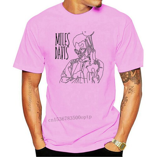 New Miles Davis T-Shirt Jazz Trumpet Legend Sketches In Spai
