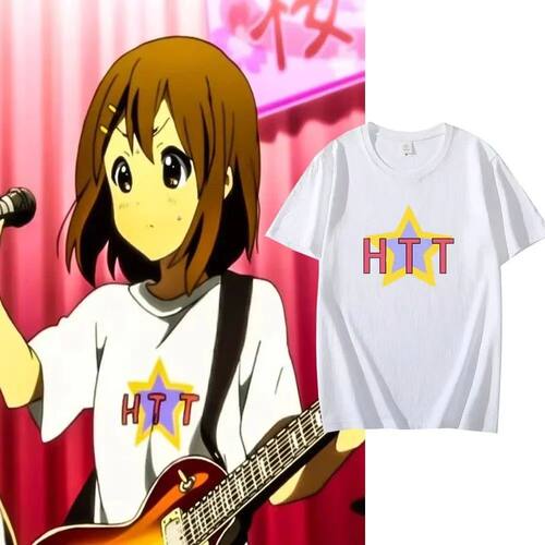 Anime K-ON Houkago Tea Time T-shirt Unisex Cotton Short Slee