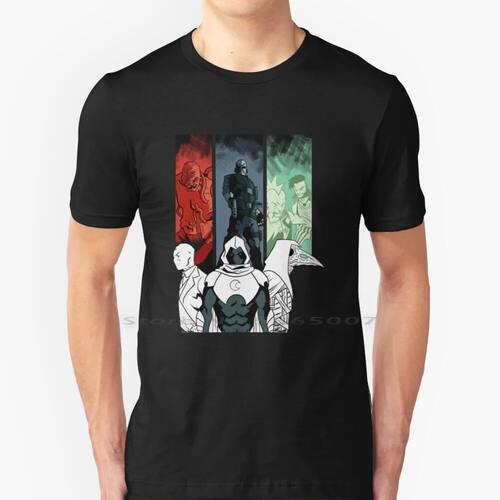 Moon Knight Night Bloody Funny Legends 100% Cotton T Shirt M
