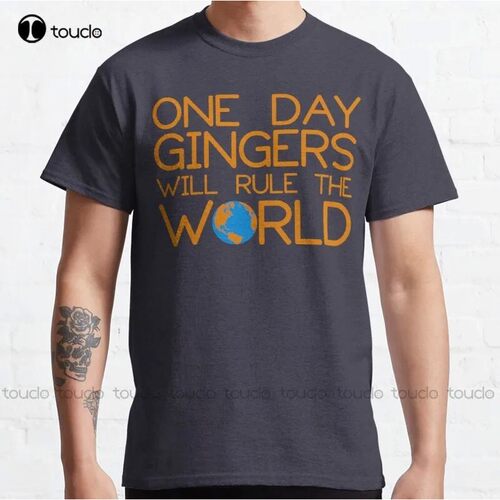 New Funny Ginger Hair T Shirt - One Day Gingers Will Rule Th